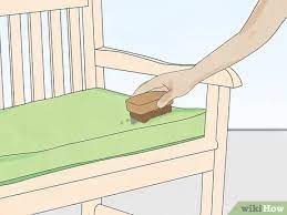 Apply cornstarch as an absorbent, remove excess with a straight edge, clean up residual with dishwashing liquid and water. 3 Ways To Clean Sunbrella Fabric Wikihow