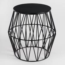 Black Octavia Faceted Outdoor Stool World Market In 2020 Outdoor Stools Used Outdoor Furniture Affordable Outdoor Furniture