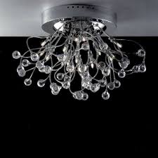 The cascade round suspension light by boyd lighting was created by independent designer todd rugee. Modern Chrome Chandelier Flush Mount Vtwctr