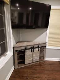 How To Decorate A Wall In 2020 With Images Home Barn Door Entertainment Center Corner Furniture