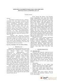 We did not find results for: Pdf Implementasi Kriptografi Pada File Dokumen Menggunakan Algoritma Aes 128 Wimpy Chow Academia Edu
