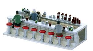 Where i first fell in love w/ my future husband at the drug store soda fountain. Ho Scale Detail Classic Soda Fountain Counter Scene Beautiful Piece