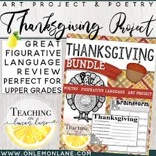 This worksheet packs a double dose of figurative language practice: My Favorite Thanksgiving Activities For The Classroom During November On Lemon Lane