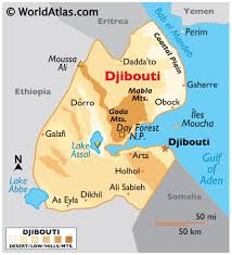 The remainder of the border is formed by the red sea and the gulf of aden at the east. Djibouti Maps Facts World Atlas