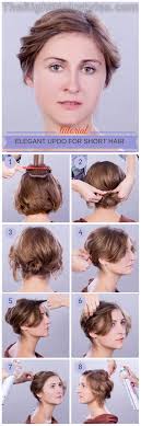 Secure the ends with a bobby pin. How To Elegant Updo For Short Fine Hair