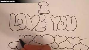 You would love them on your car saying, baby on board. How To Draw I Love You In Bubble Letters Youtube