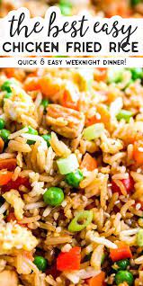 Easy Chicken Fried Rice Chicken Fried Rice Easy Leftover Chicken Recipes Easy Leftover Chicken Recipes