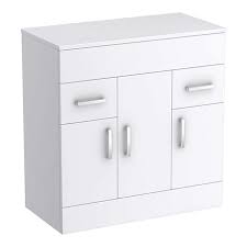 Black and white 2 door 3 drawer cabinet. Turin 805mm High Gloss White Worktop Double Door Floor Standing Cabinet Victorian Plumbing Uk