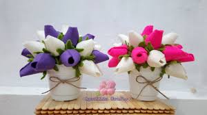 Tutorial ide kreatif hiasan bunga meja bunga mawar flanel bahan & peralatan /matterial : Diy Bunga Hias Meja Flanel Diy Shabby Chic Felt Flowers Youtube