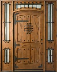 Entry Door Knotty Alder Solid Wood Front Entry Door Single With 2 Sidelites Wood Exterior Door Custom Front Doors Entry Doors