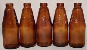 Vintage Amber Anheuser Busch Budweiser Busch Pony Glass Beer Bottle Set Of 5 Anheuserbusch Beer Glass Micro Brewery Bottle