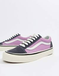 Vans Anaheim Old Skool Sneakers In Og Navy And Lilac At Asos Com Vans Shoes Women Vans Sneakers