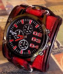 Black And Red Mens Watch Mens Wrist Watch Men S Leather Watch Leather Cuff Bracelet Watch Red And Black Watch Cuff Mens Gift A Mens Watches Leather Wristwatch Men Watches For Men