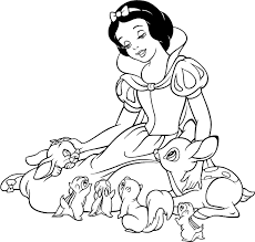 Blanca Nieves Para Colorear