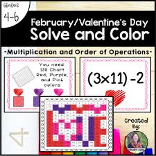 valentines day solve color multiplication and order of