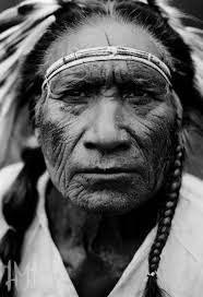 Native American portraits in black and white