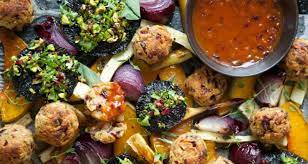 Vegan Christmas Roast With Cranberry Sage And Cashew Stuffing Balls And Tomato Onion Gravy Nz Vegetarian Society