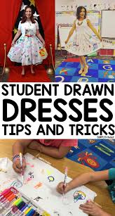 Student Drawn Dress Simply Kinder Teacher Dresses Student Drawing Student Teaching Gifts