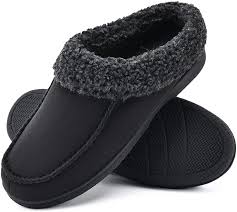 Available in a variety of colors and styles, leather slippers are durable house shoes that embrace the feet in warmth and comfort. Amazon Com Dl Warm House Slippers For Men Memory Foam Winter Cozy Wool Like Mens Slippers Indoor Outdoor Slip On Comfy Men S Bedroom Slippers Non Slip Man Breathable Suede Moccasin Slippers Size Slippers