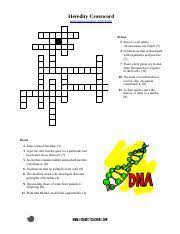 Crossword puzzle answer key genetics vocabulary crossword. Heredity Crossword Puzzle 1 Doc Heredity Crossword Www Science Teachers Com Life Htm 1 2 3 Across 2 Part Of A Cell Where Chromosomes Are Found 7 4 5 Course Hero