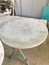 How To Make A Round Concrete Table Top Concrete Table Top Concrete Dining Table Concrete Table