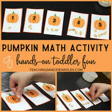 This activity was so simple, i only used a few items that we had right at home! Simple Preschool Pumpkin Math Activity With Free Printable Cards