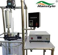 50L Industrial Ultrasonic Homogenizer Chemical Mixing Machine Plug Flow Vacuum Glass Reactor