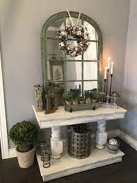 Modern Farmhouse Entry Table Design By Nikki Johnston Farmhouse Entry Table Entry Table Decor Home Decor