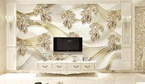 From floral backdrops to contemporary but the truth is wallpaper can make or break a room, rendering it timelessly chic or permanently tragic. Amazon Com Murwall Leaf Wallpaper Gold Leaves Wall Mural Lux Home Decor Classic Cafe Design Living Room Bedroom Entryway Handmade