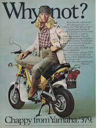 70s Yamaha Motorcycle Print Chappy From Yamaha 1976 Etsy Yamaha Motorcycle Motorcycle Wall Art Yamaha