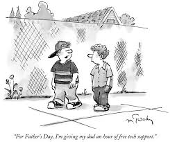 Slide Show Father S Day Cartoons New Yorker Cartoons Happy Fathers Day Images Technology Humor