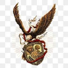 Eagle With Red And White And Badge Isolated American Bird Png Transparent Clipart Image And Psd File For Free Download Art Icon Cartoon Clip Art Red And White