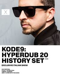KODE9: HYPERDUB 20 HISTORY SET ╳ C2C FESTIVAL 2024 Kode9 aka Steve Goodman  is a DJ/Producer, artist and writer, who set up the seminal record label  Hyperdub Records in 2004. This year