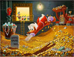 Uloveh scrooge mcduck picsou money poster cartoon painting on canvas bedroom wall art decoration pictures home decor,50x70cm(no frame) 5.0 out of 5 stars 1. Swimming In Money Carl Barks Scrooge Mcduck Painting Goes For Record 262 900