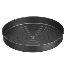 mDesign Lazy Susan Metal Turntable 12" Spinner, Kitchen Organization