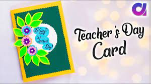 Teacher's day card and diy chalk box gift. Diy Teachers Day Card Handmade Teachers Day Card Making Idea Slider Card Artkala