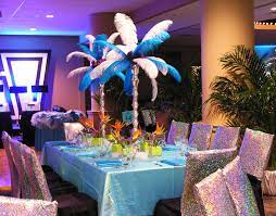 Well you're in luck, because here they come. Brazilian Carnival Theme Party Blue Feathers Sparkle Eventuresinc Carnival Party Decorations Carnival Decorations Carnival Themes
