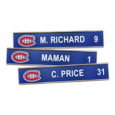 L'équipe est membre de la division nord dans la ligue nationale de hockey. Plaquette Vestiaire Canadiens Club De Hockey Des Canadiens