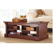 Homecho industrial coffee table 43, wood and metal cocktail table with storage shelf and 2 drawers for living room, dark brown 4.6 out of 5 stars 1,274 $129.99 $ 129. Cherry Coffee Tables Walmart Com