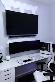 Home Pc Build In Black And White Spacebound Setups Bedroom Setup Game Room Design Room Setup
