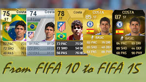 Former cameroon representative samuel eto'o (2000 olympic gold medalist), as well as fernando torres, who won the 2010 world cup, as well as the 2008 and 2012 european. Diego Costa Ultimate Team Cards From Fifa 10 To Fifa 15 Youtube