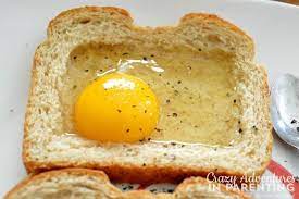 Cheesy Baked Egg Toast Recipe Baked Eggs Egg Toast Breakfast