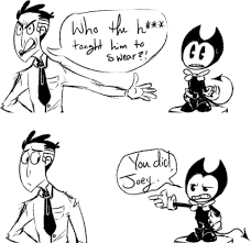 Bendy And Boris The Quest For The Ink Machine Memes Bendy And The Ink Machine Tumblr Bendy And The Ink Machine Ink Alice Angel