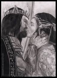 Lord Of The Rings Fan Art Arwen And Aragorn Drawing Aragorn And Arwen Aragorn Fan Art Little something i sketched yesterday and colored today (if you can call this coloring) i've been sketching a lot lately. lord of the rings fan art arwen and