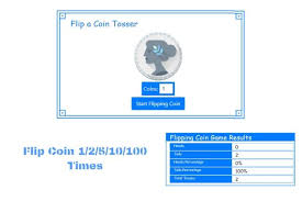 Here is the complete game to flip a coin in 1/2/5/10/100 and 1000 times for yourself. Flip A Coin Online Game Toss Coin 1 10 100 Times