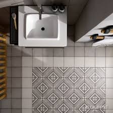 Art nouveau grey, bone, burgundy 20×20. Kollektion Art Nouveau Equipe Ceramicas