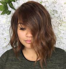 # 7 choppy, dark amber hair. 50 Versatile Bob Haircuts For Round Faces For 2021 Hair Adviser
