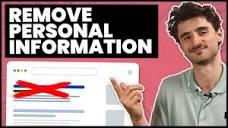 How to Remove Personal Information from Google Search (Remove link ...