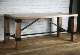 7′ x 40″ wide quilted maple handmade reclaimed wood dining room table with cherry and curly maple base. Industrial Reclaimed Wood Dining Tables Combine 9 Industrial Furniture