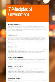 7 Principles Of Government Principles Online Student Government